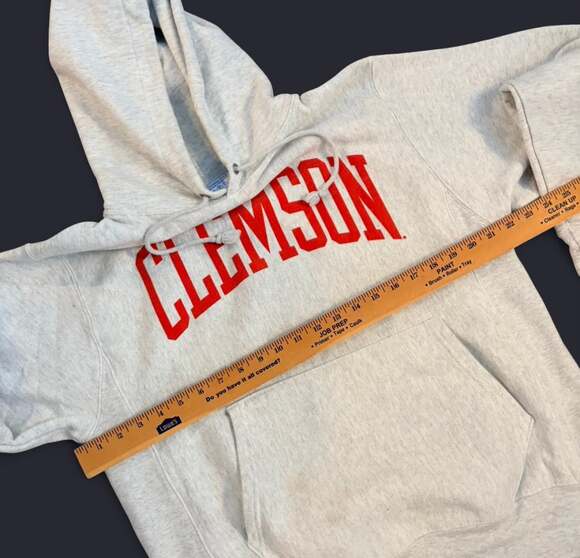 Vintage Champion Clemson Reverse Weave Hoodie - Picture 2 of 4